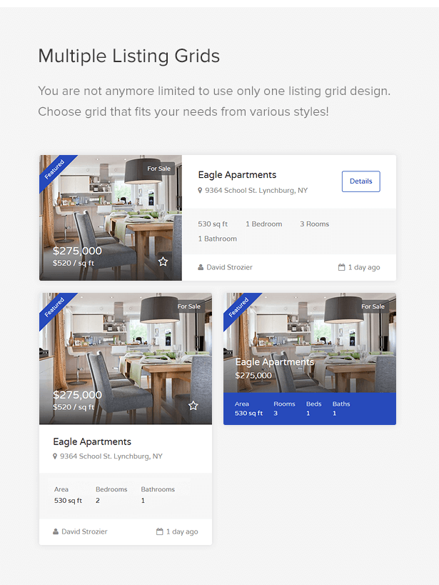 Multiple Listing grids 