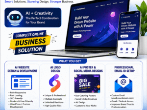 business online with our all-in-one AI-powered website design and development service