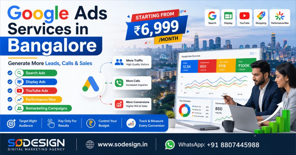 Focus Keywords Google Ads Services in Bangalore, Google Ads Agency Bangalore, PPC Services Bangalore, Google Ads Management Bangalore, Google Advertising Services Bangalore.